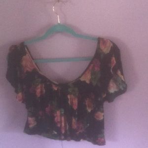 Charlotte Russe floral crop top